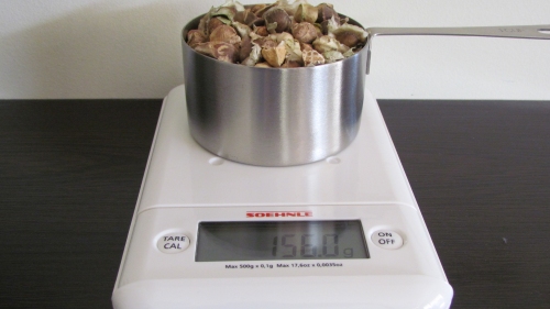 1 Cup Moringa Seeds = 156 Grams (Gross Weight)