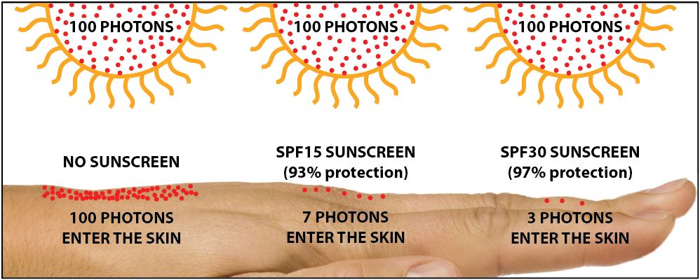 SPF Skin Blocking Illustration