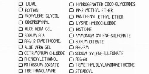 Common Cosmetic Ingredients