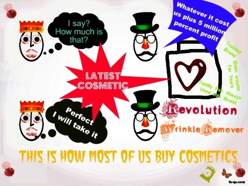 This is an Analogy of How Most of us Buy Cosmetics Today