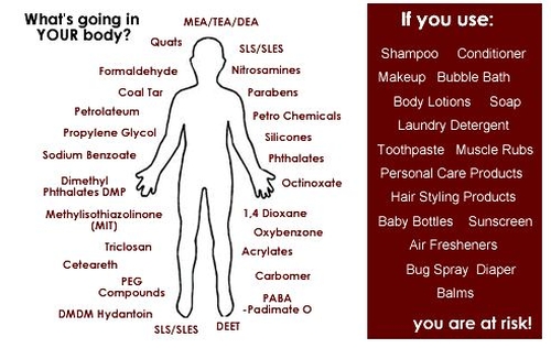 Type of Cosmetic Toxins in Your Body