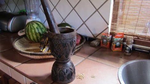 Coriander Grinder from the Local Market