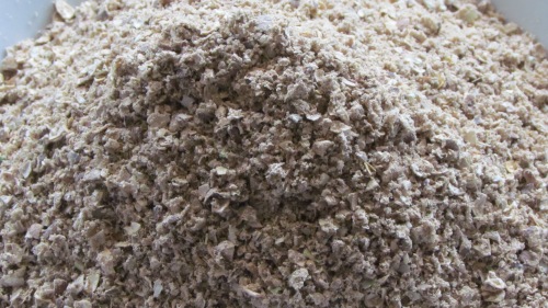 Broken Moringa Shells after Grinding