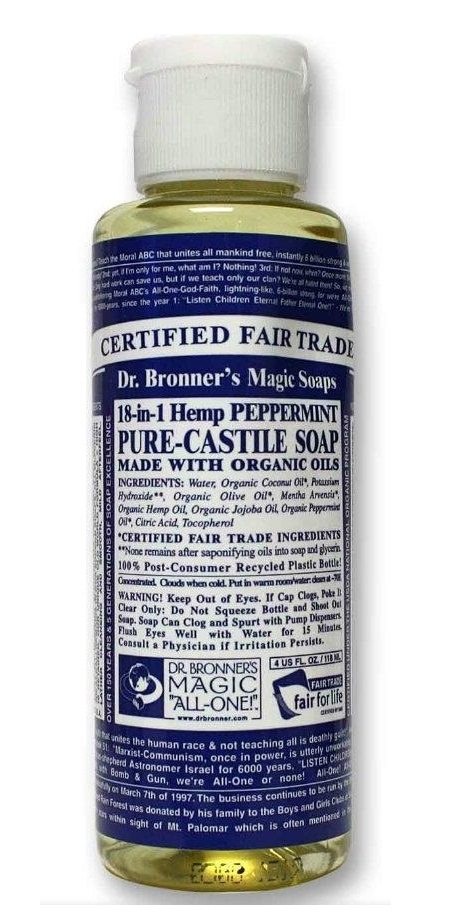 Pure Liquid Castile Soap from 100% Vegetable Oils