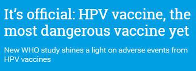 HPV Vaccine is Dangerous - WHO